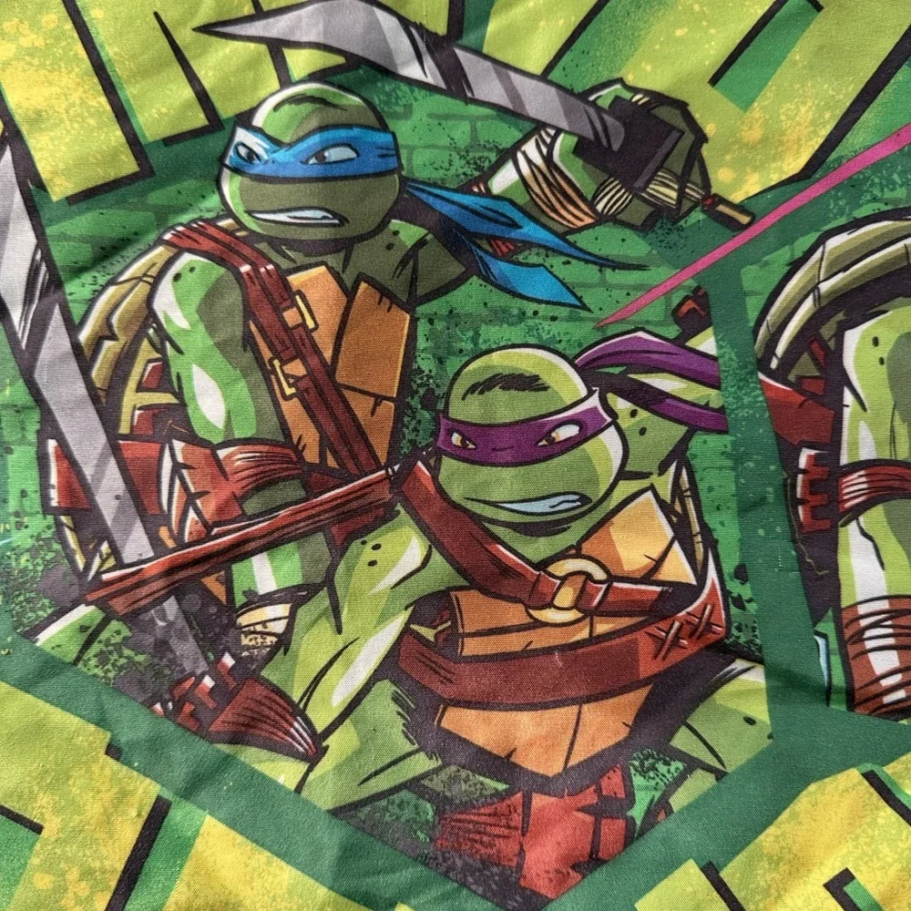 Nickelodeon Teenage Mutant Ninja Turtles Twin Flat Sheet Green w/Pillowcase